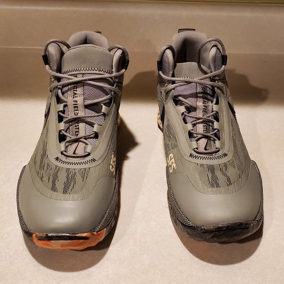 Nike React SFB Carbon Dark Stucco/Black/Orange Men's Outdoor Athletic Shoes - Picture 4 of 9